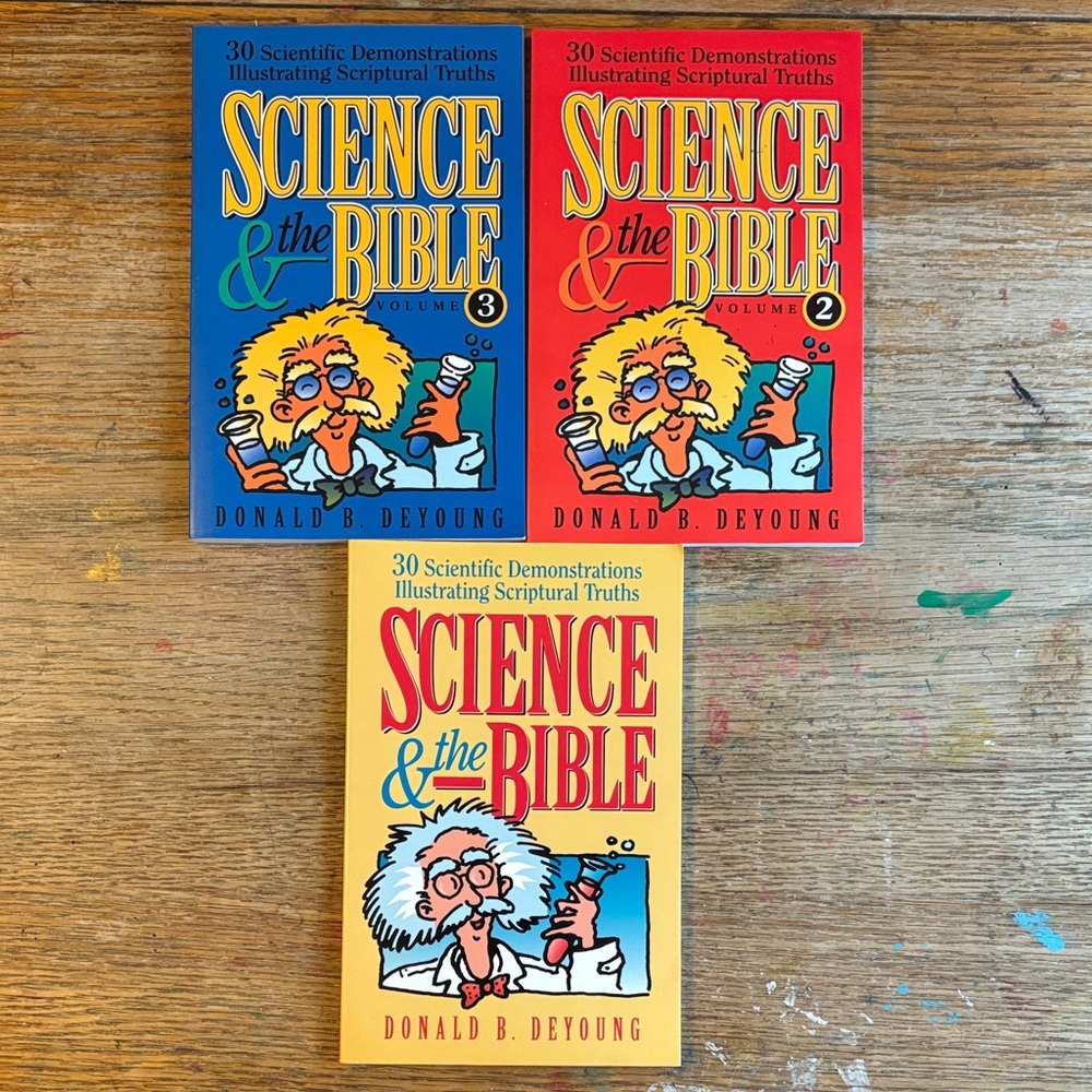 Books 1, 2 and 3 of Science & the Bible Book Set by Donald B Young